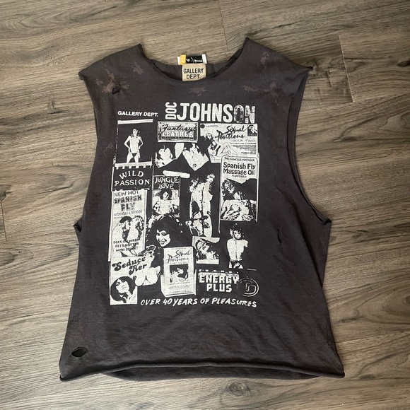 Gallery Dept | Shirts | Gallery Dept Distressed Muscle Tee | Poshmark